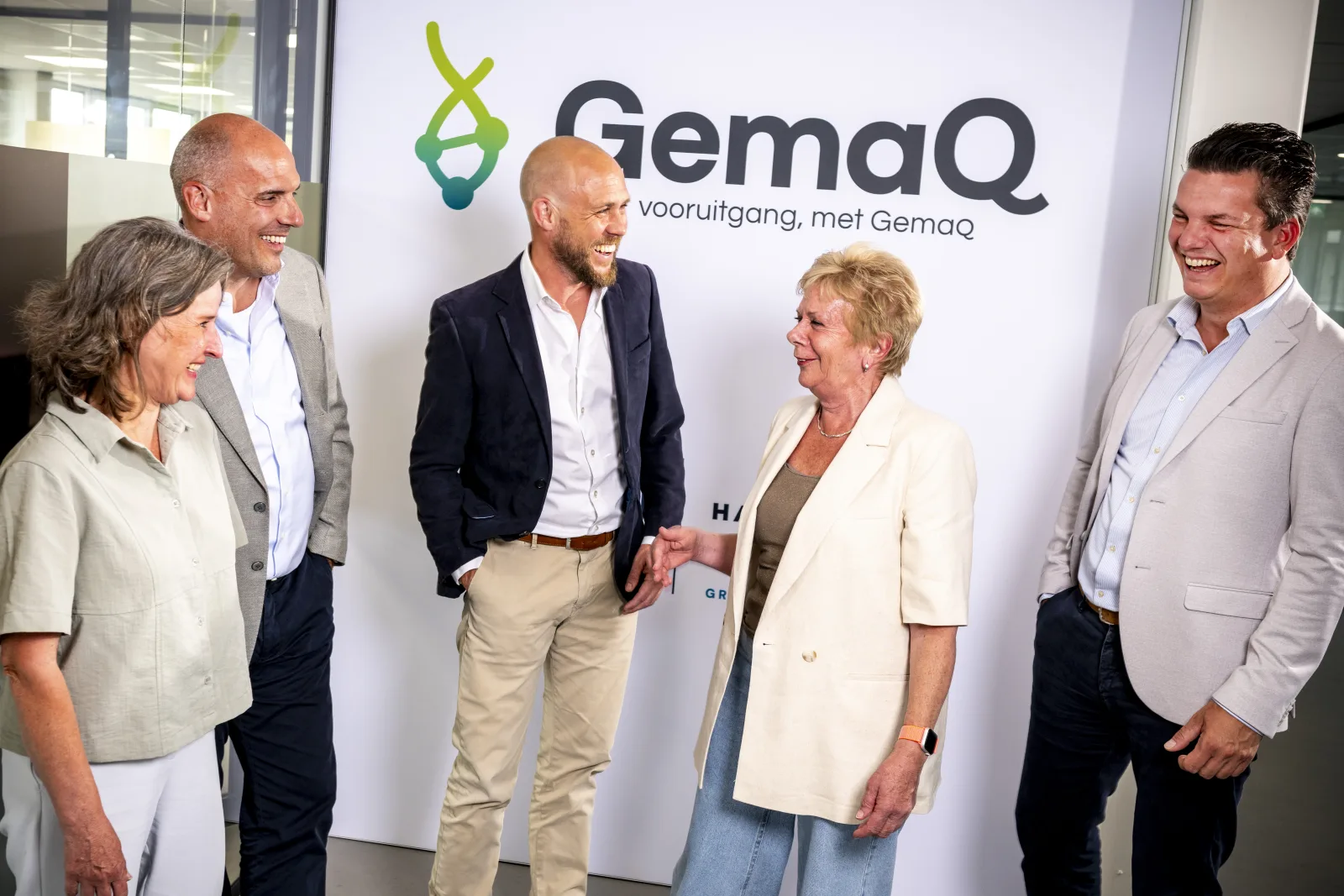 Het team van GemaQ in gesprek